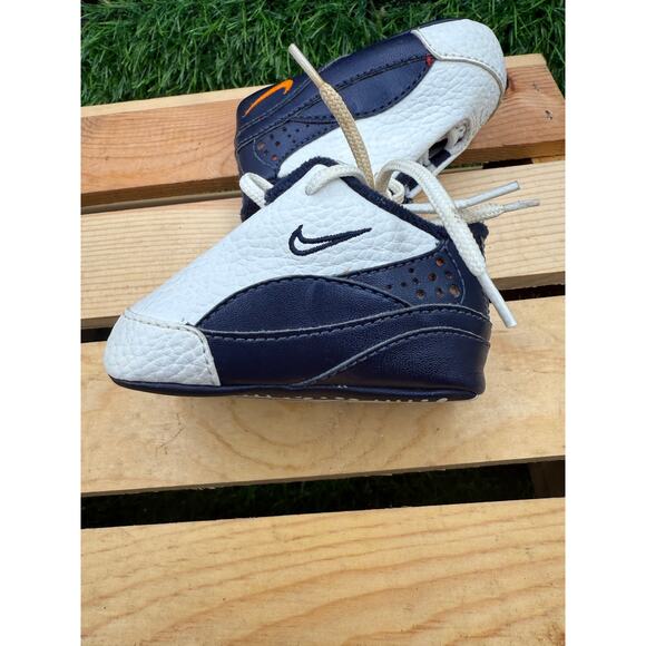 Nike-Baby Sneakers-Blue/White-Size 1B - Picture 5 of 10